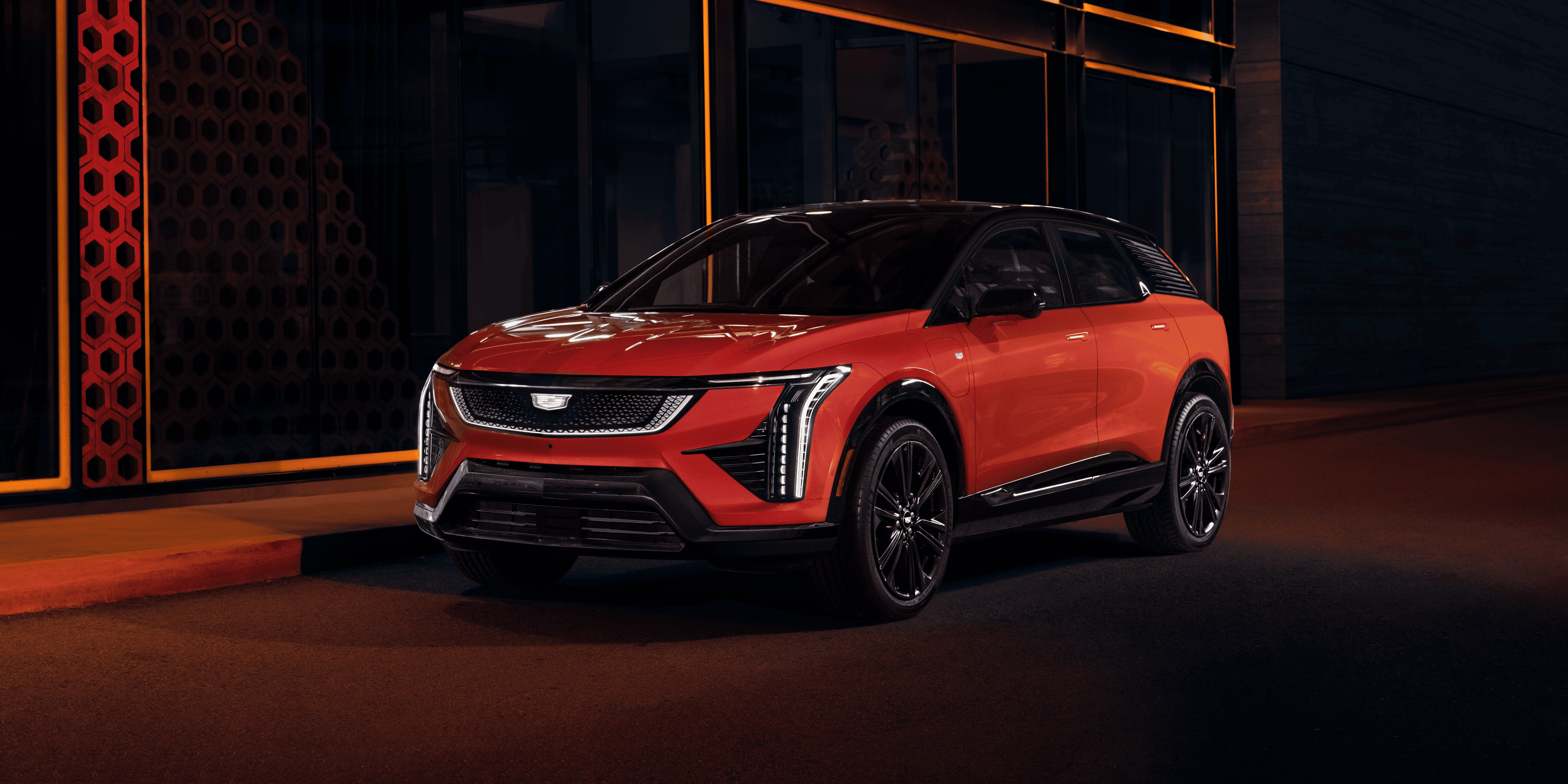 2025 Cadillac Optiq All Electric in red