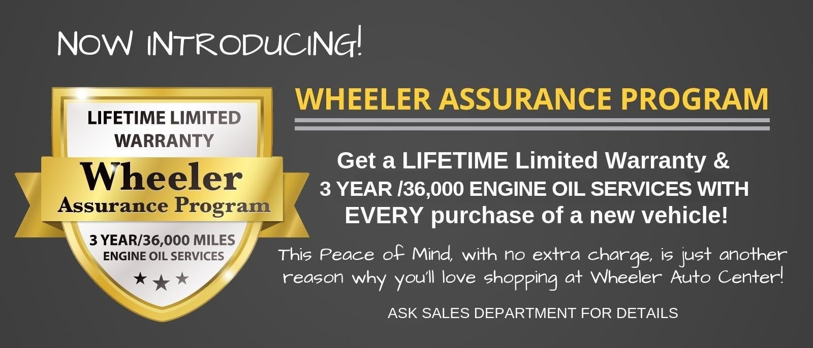 Wheeler Assurance Program at Wheeler Chevrolet Cadillac in Yuba City CA